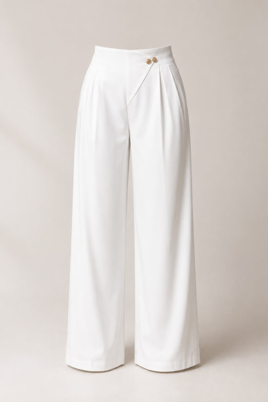 Overlap Layered Structure Pants